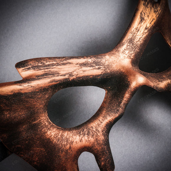 Devil Halloween Masquerade Eye Mask - Black Copper - Picture 5 of 5